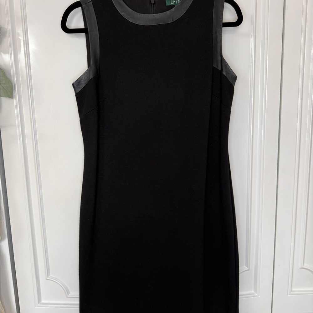 LAUREN Ralph Lauren Timeless and Classic Black Sleeveless Dress CBK Coded